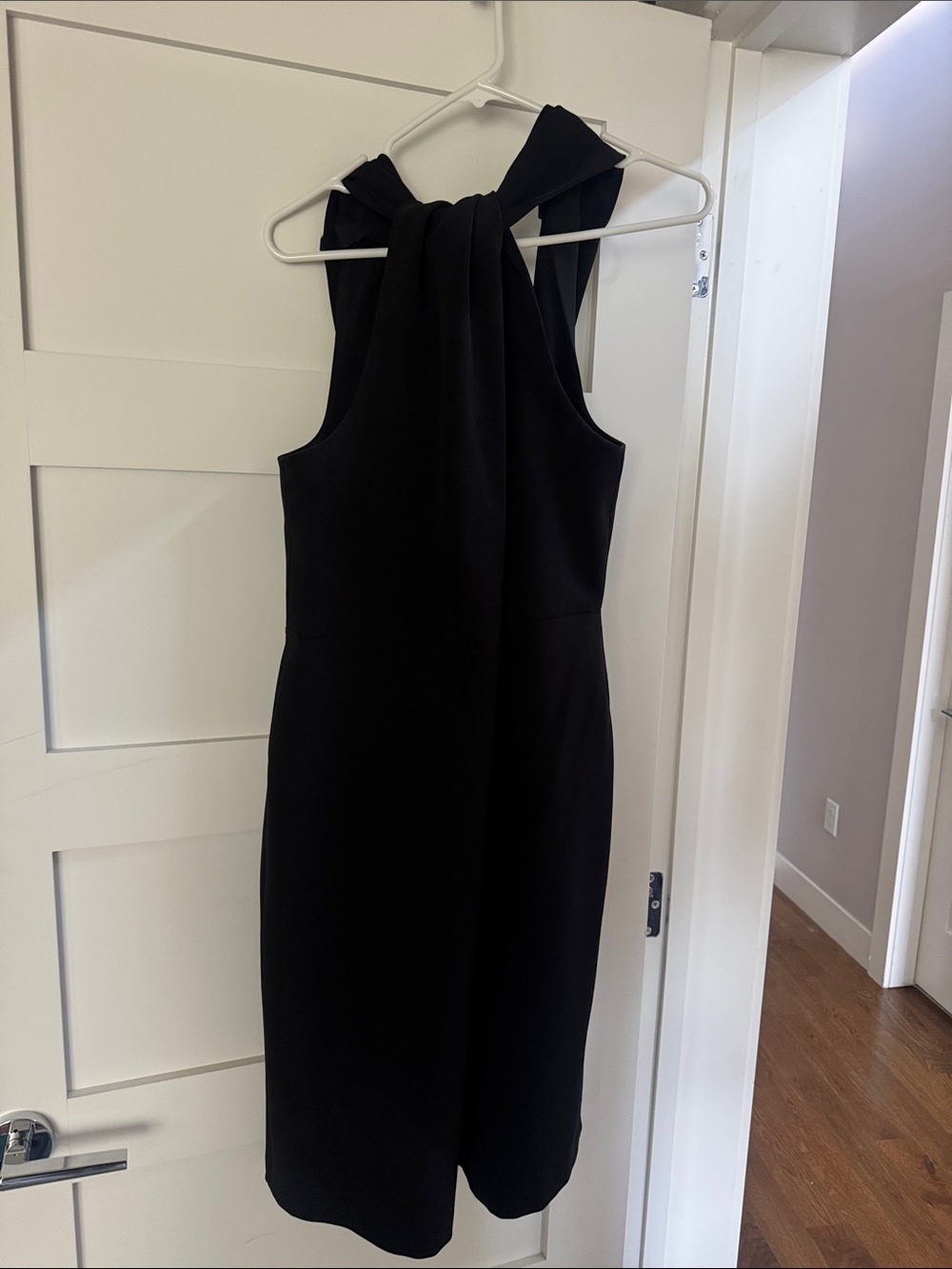 MYNT 1792 Black cross front key hole Midi Dress